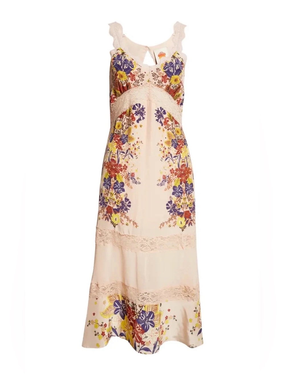 FARM Rio Beauty Bouquet Sleeveless Midi Dress